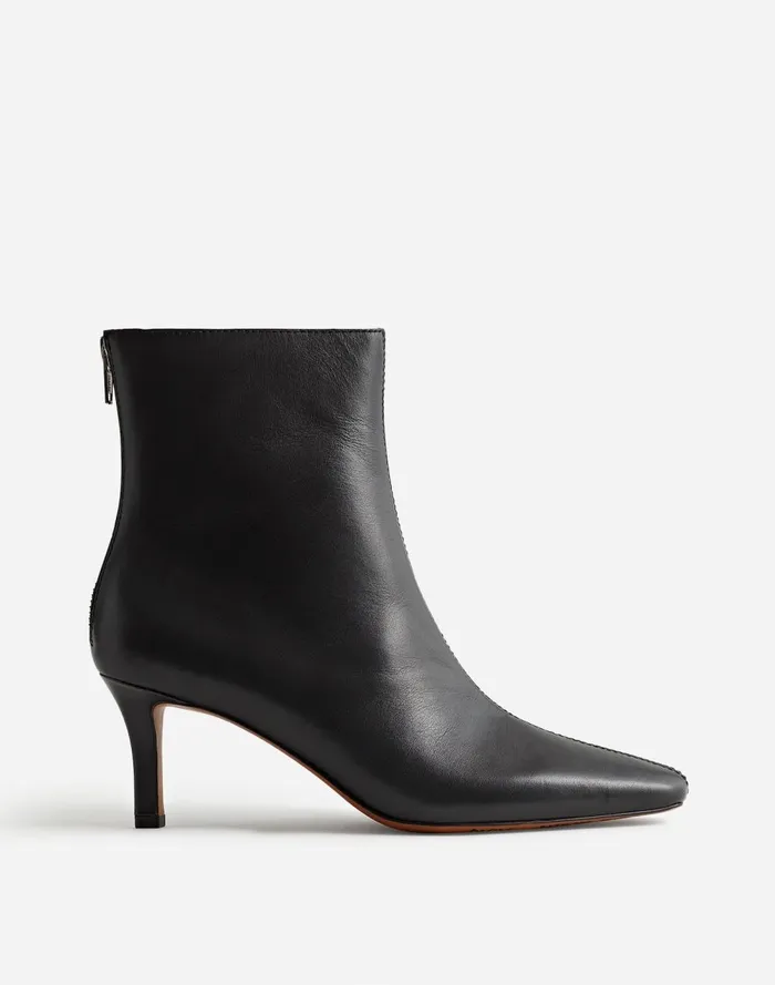 Women Boots Madewell The Dimes StilettoHeel Ankle Boot True Black