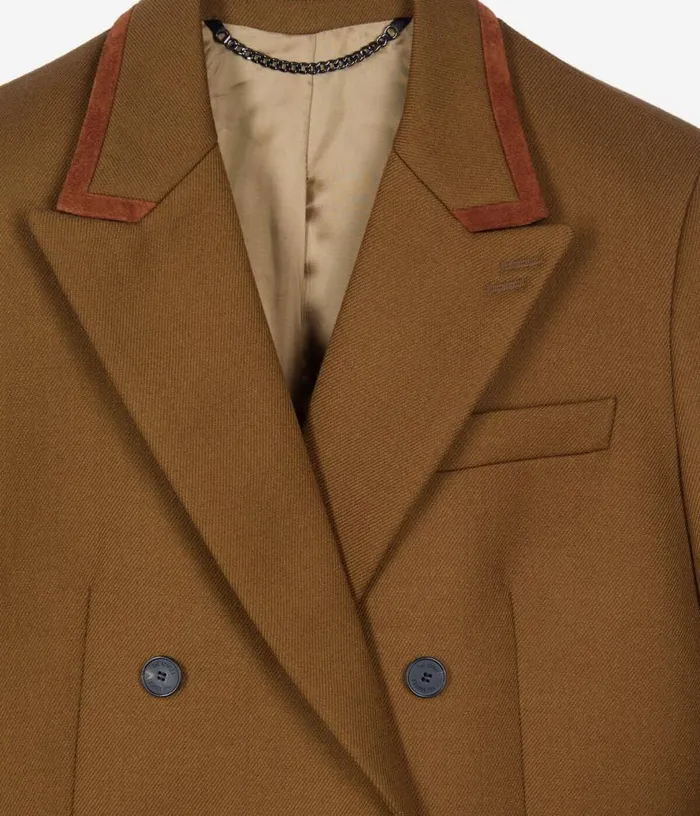 Women Brown Wool Suit Jacket THE KOOPLES Blazers and Suits