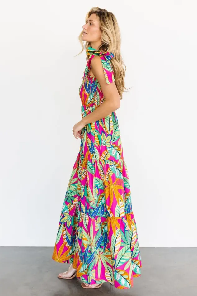 Women Cabana Maxi Dress Green Fuchsia Multi Baltic Born Maxi Dresses Women Cabana Maxi Dress Green Fuchsia Multi Baltic Born Maxi Dresses