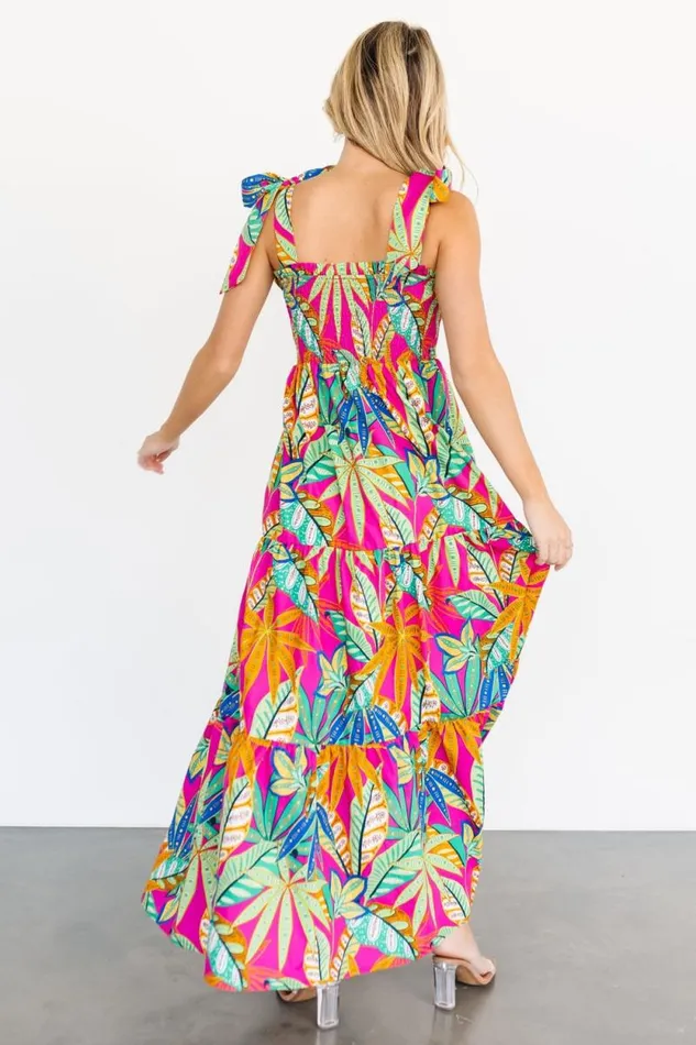 Women Cabana Maxi Dress Green Fuchsia Multi Baltic Born Maxi Dresses Women Cabana Maxi Dress Green Fuchsia Multi Baltic Born Maxi Dresses