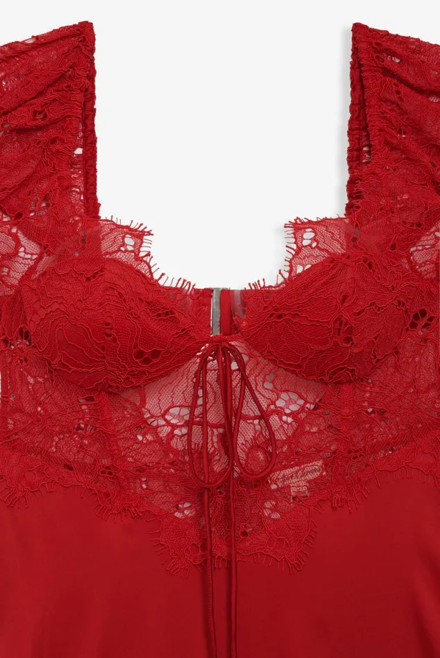 Women Casey Maxi Dress Red For Love and Lemons Dresses