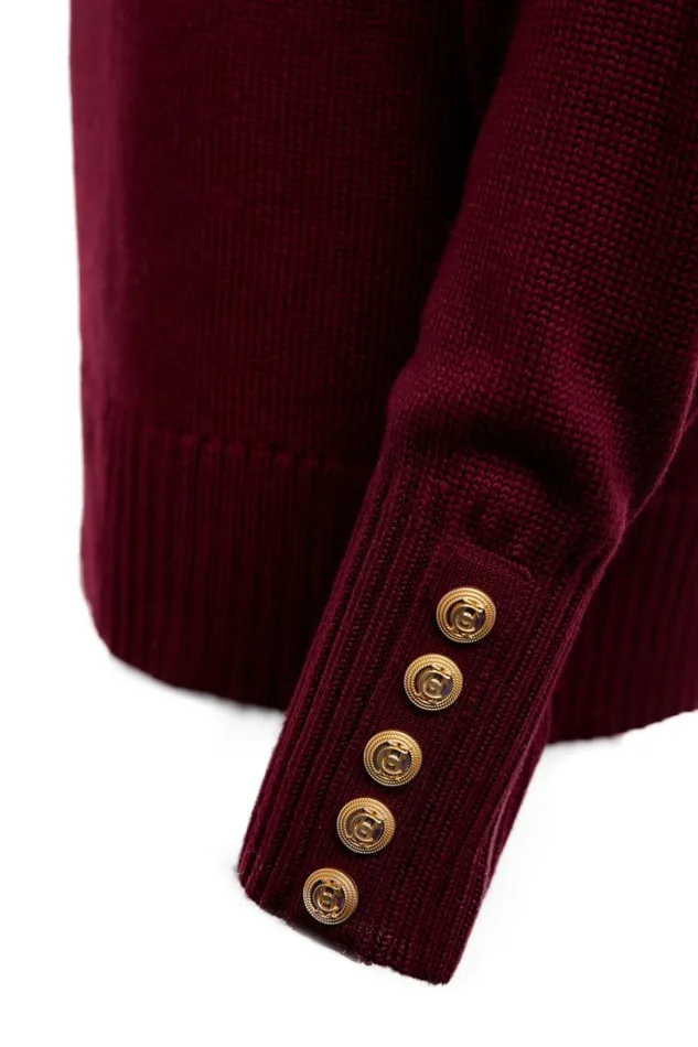 Women Chamonix Roll Neck Knit Wine Holland Cooper Knitwear Women Chamonix Roll Neck Knit Wine Holland Cooper Knitwear