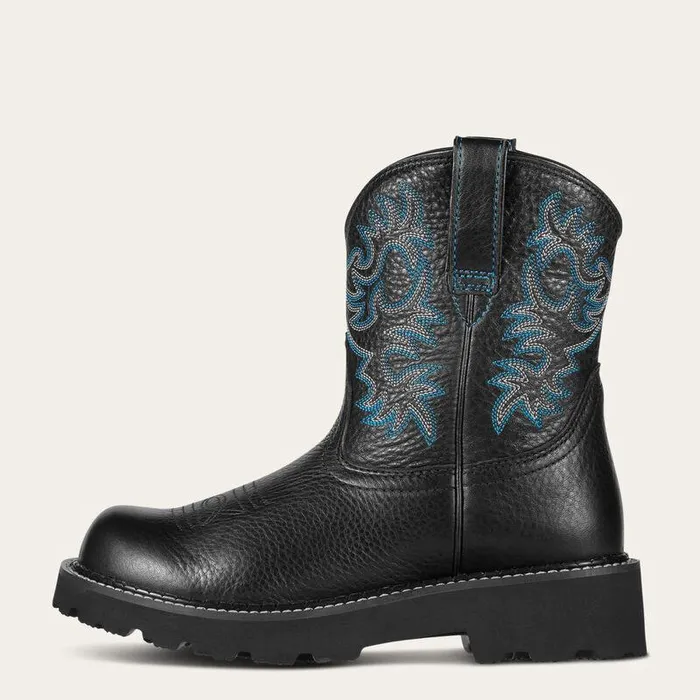Women Chelsea Boots Ariat Fatbaby Western Boot Black Deertan Women Chelsea Boots Ariat Fatbaby Western Boot Black Deertan