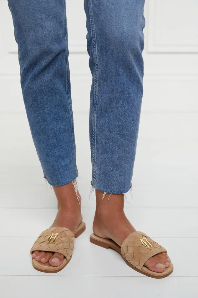 Women Chelsea Slides Taupe Holland Cooper Sandals and Slides Women Chelsea Slides Taupe Holland Cooper Sandals and Slides