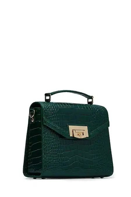 Women Cheltenham Bag Emerald Croc Holland Cooper Bags