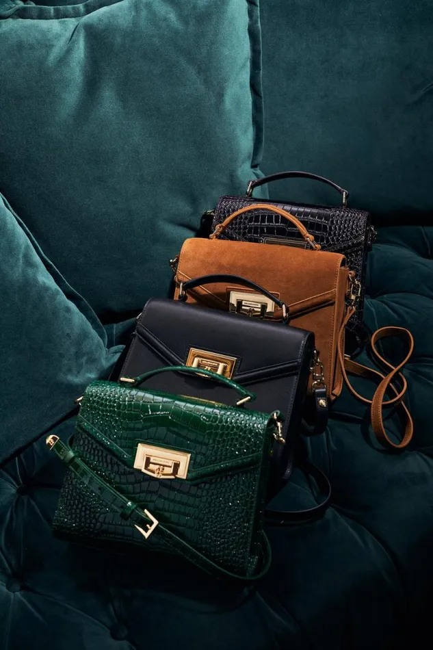 Women Cheltenham Bag Emerald Croc Holland Cooper Bags
