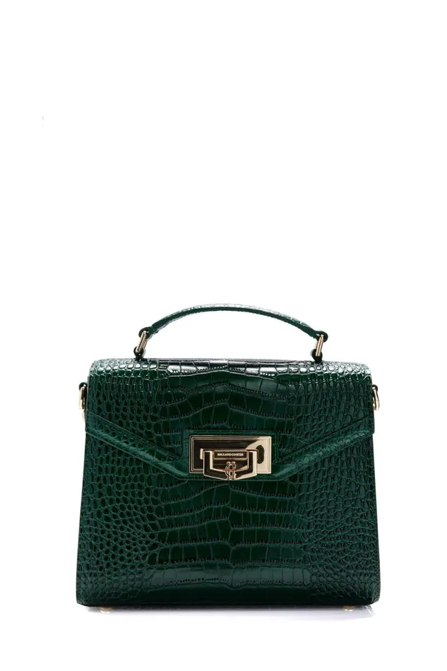 Women Cheltenham Bag Emerald Croc Holland Cooper Bags