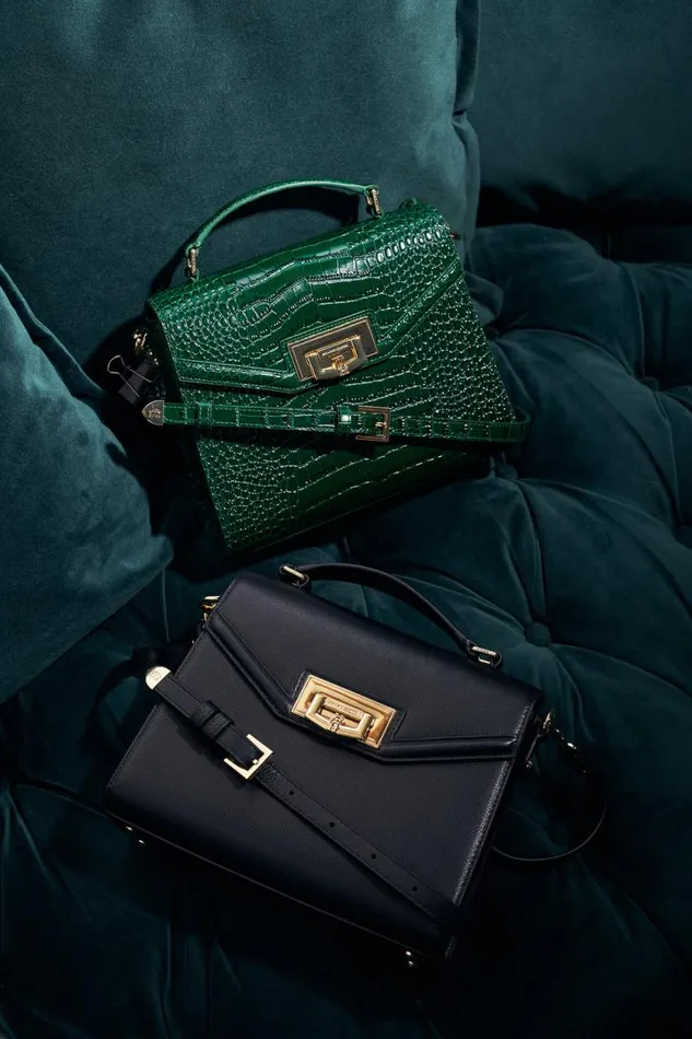 Women Cheltenham Bag Emerald Croc Holland Cooper Bags