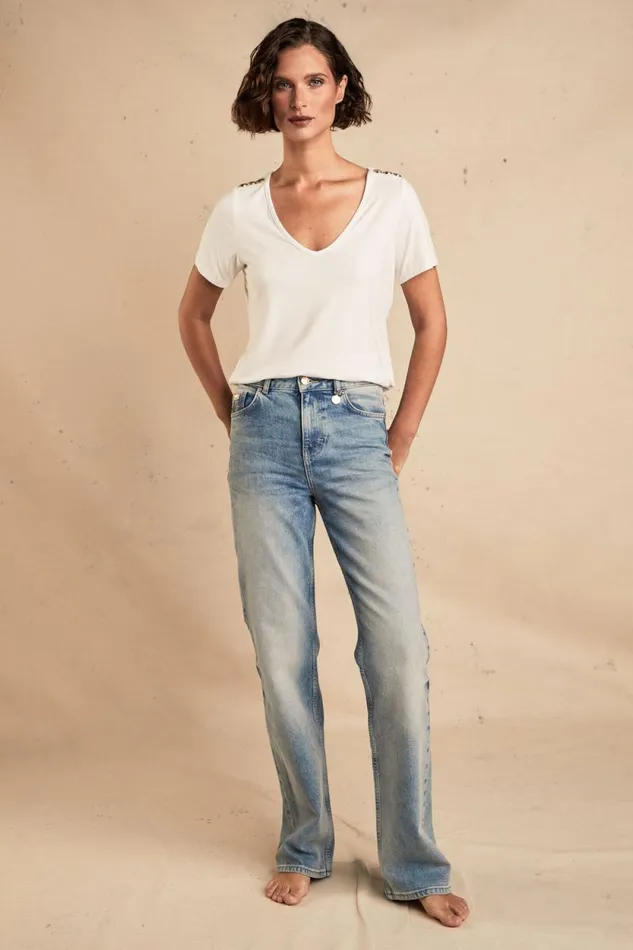 Women Classic Straight Jean Vintage Indigo Holland Cooper Jeans
