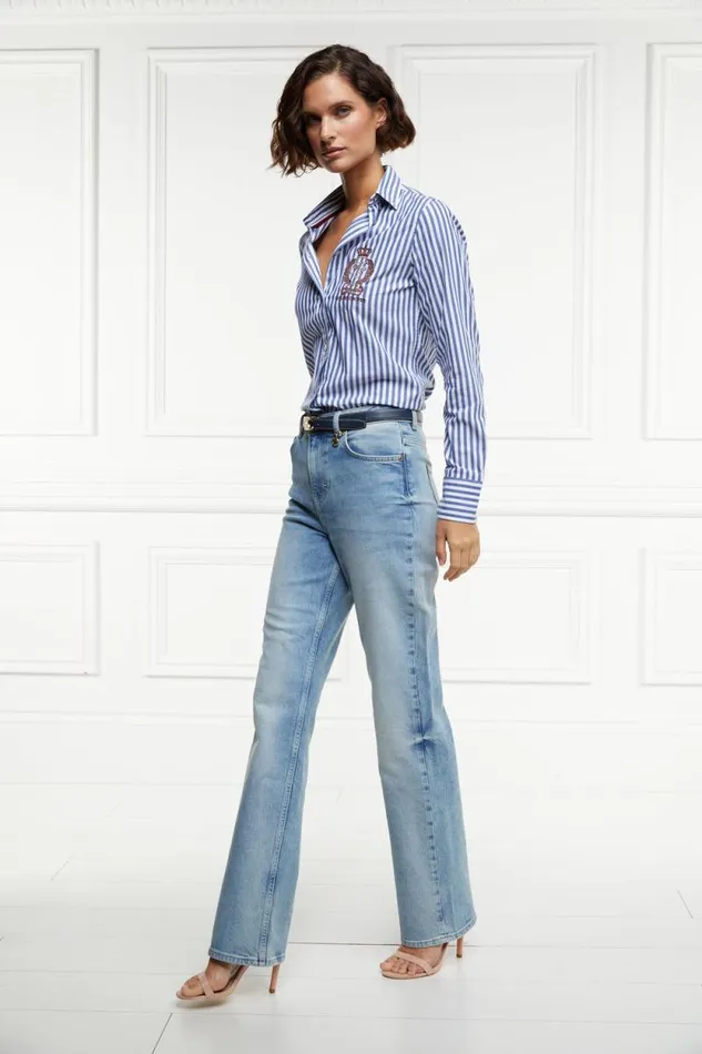 Women Classic Straight Jean Vintage Indigo Holland Cooper Jeans