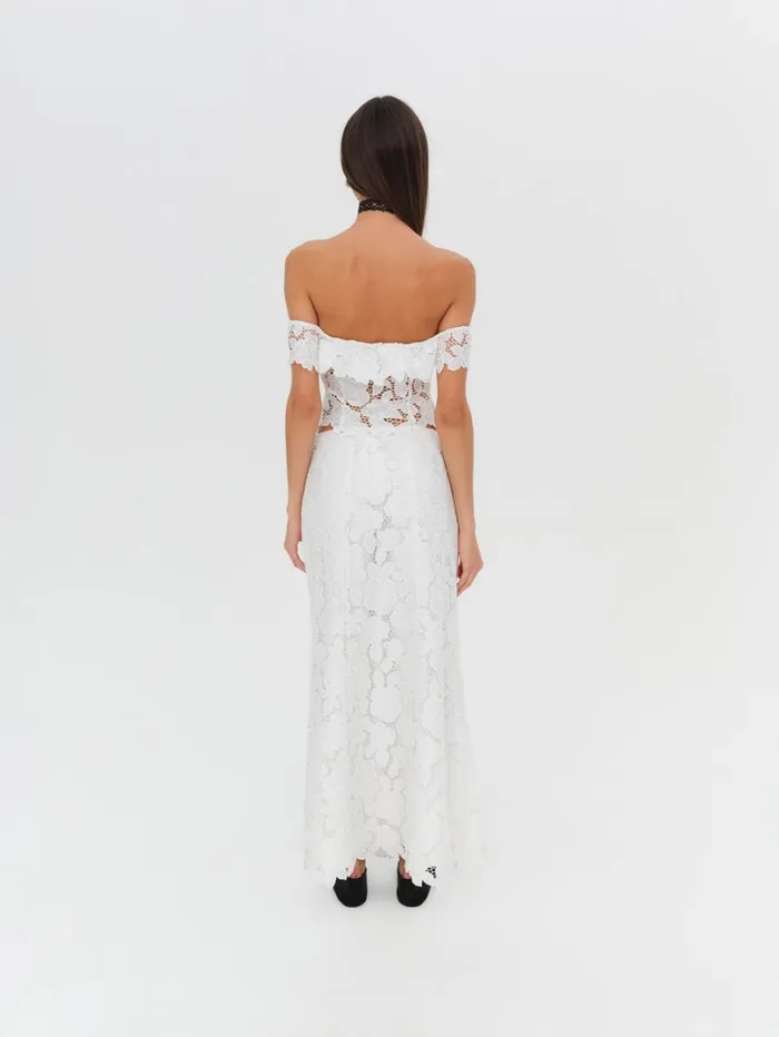 Women Claudia Off Shoulder Top White For Love and Lemons Tops