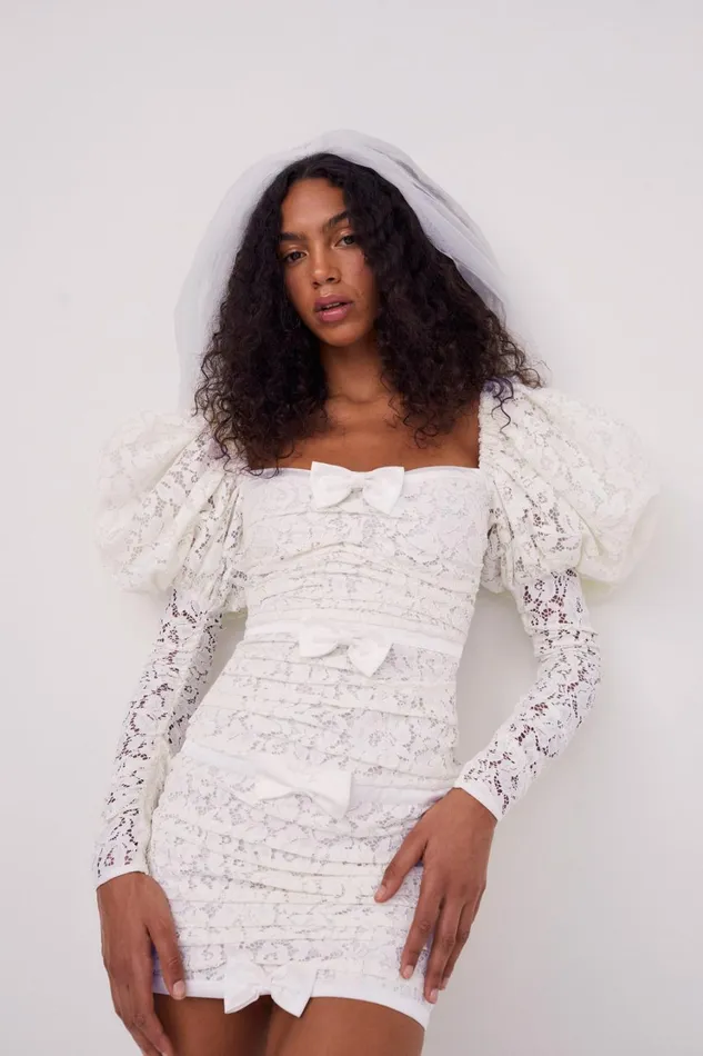 Women Colette Bridal Gown White For Love and Lemons Dresses