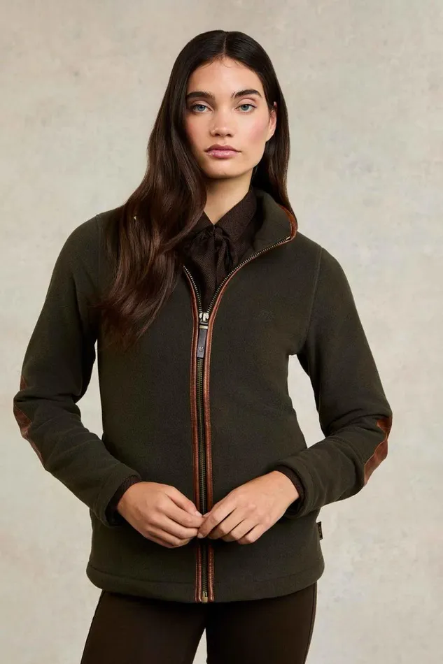 Women Country Fleece Jacket Khaki Holland Cooper Jackets
