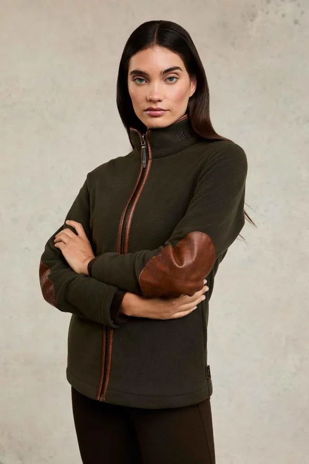 Women Country Fleece Jacket Khaki Holland Cooper Jackets