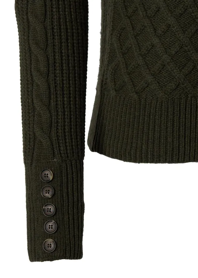 Women Country Roll Neck Knit Forest Green Holland Cooper Knitwear Women Country Roll Neck Knit Forest Green Holland Cooper Knitwear