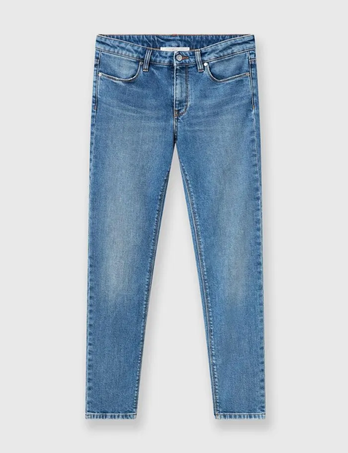 Women Cropped Skinny Jeans Blue Stella McCartney Pants And Shorts