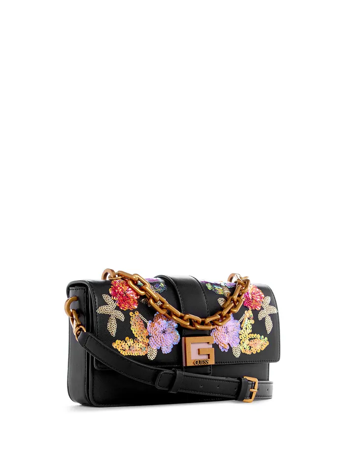 Women Crossbody GUESS Black Floral Morada Crossbody Bag Women Crossbody GUESS Black Floral Morada Crossbody Bag