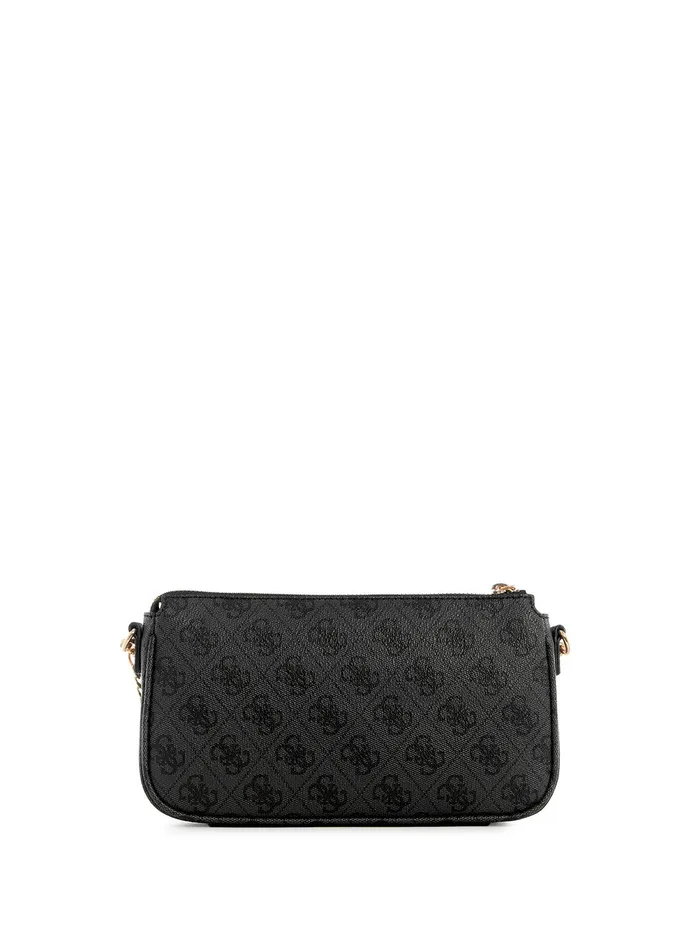Women Crossbody GUESS Coal Logo Noelle Double Crossbody Bag