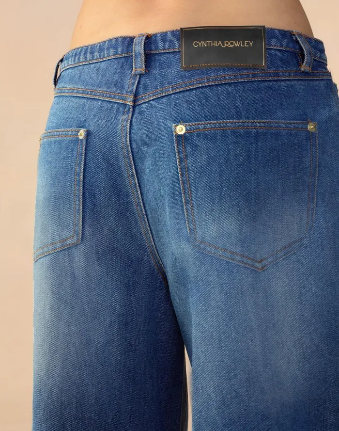 Women Cynthia Rowley Bottoms Tommy Denim Capri Blue