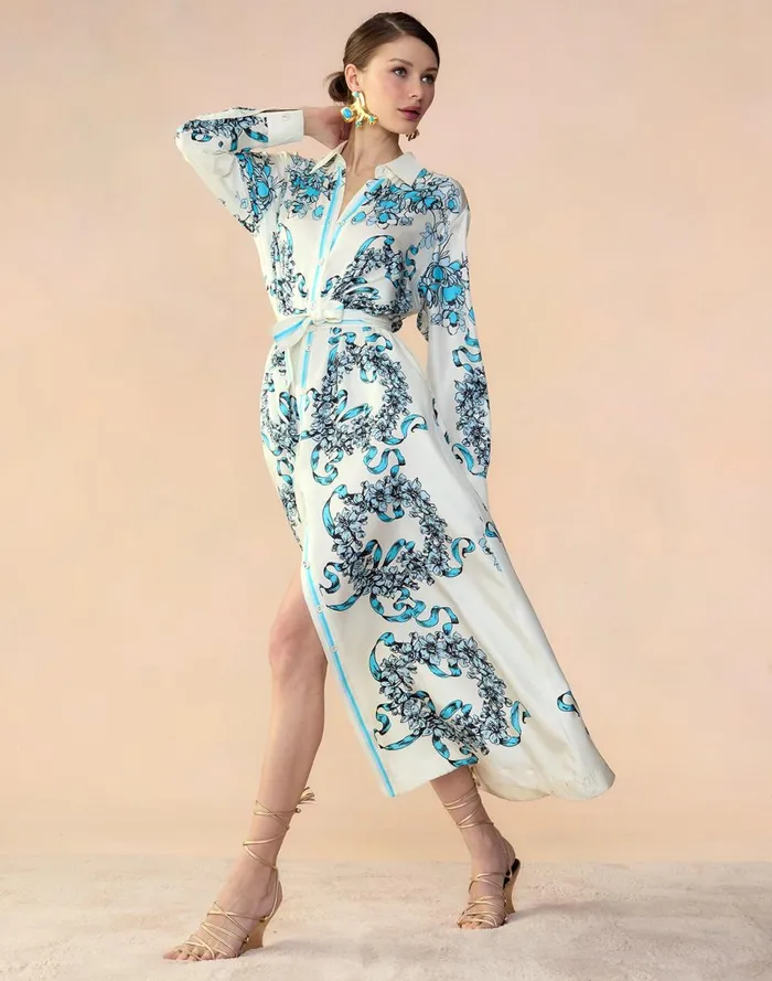Women Cynthia Rowley Dresses Marseille Shirt Dress Wtblu Women Cynthia Rowley Dresses Marseille Shirt Dress Wtblu