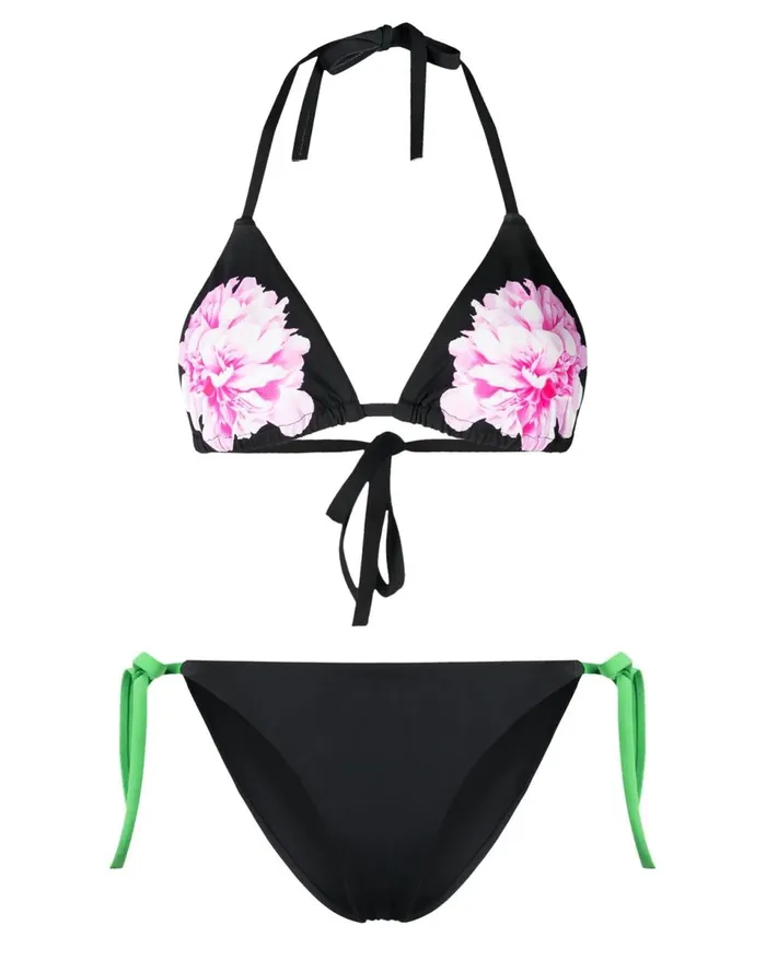 Women Cynthia Rowley Swim Becca String Bikini Bottom Black