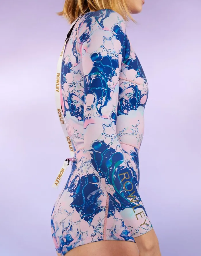 Women Cynthia Rowley Swim Wave Wetsuit Pink
