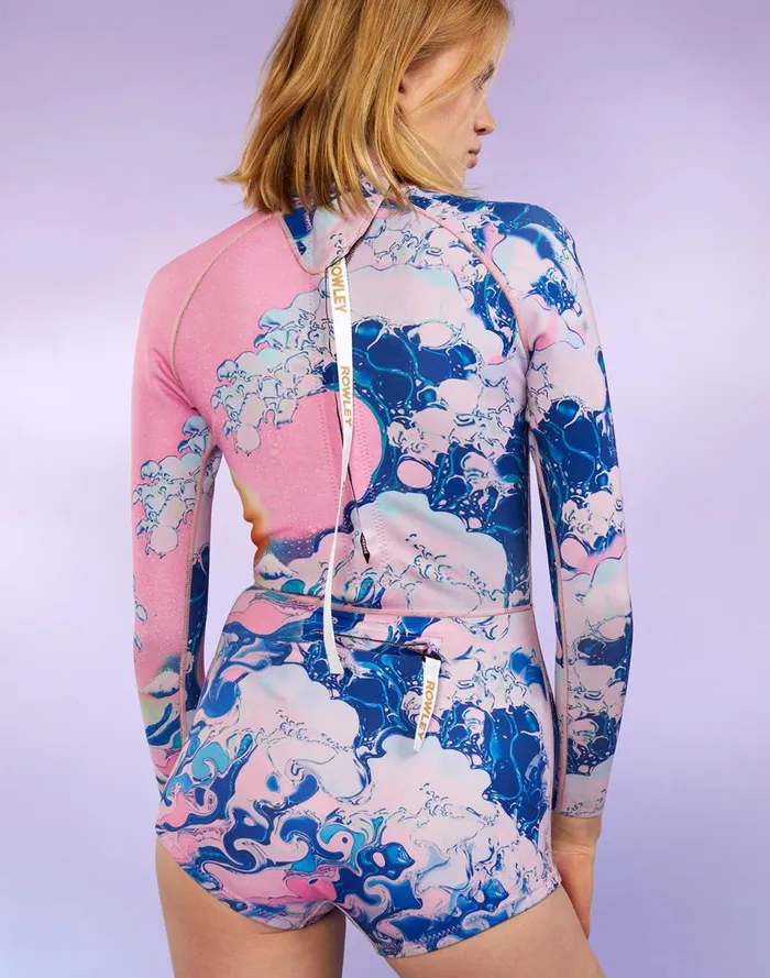 Women Cynthia Rowley Swim Wave Wetsuit Pink