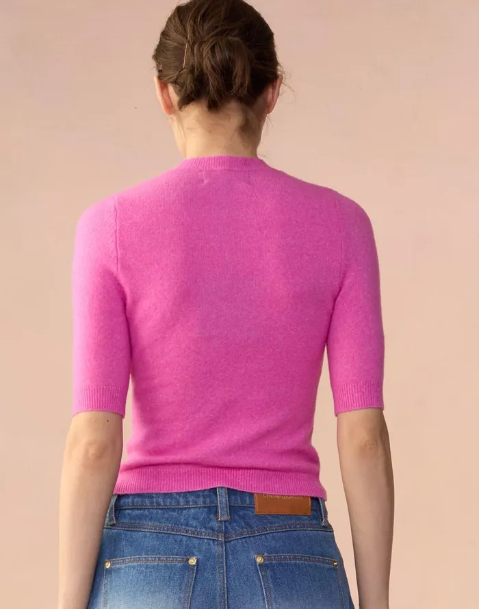 Women Cynthia Rowley Tops Sydney Sweater Pink Women Cynthia Rowley Tops Sydney Sweater Pink