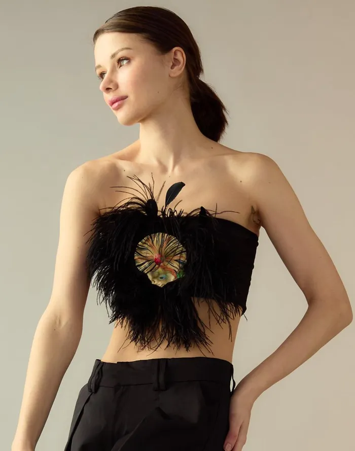 Women Cynthia Rowley Tops Tickle Your Fancy Top Blkmul