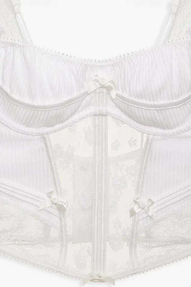 Women Dahlia Bustier White For Love and Lemons Lingerie Women Dahlia Bustier White For Love and Lemons Lingerie