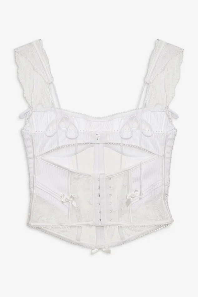 Women Dahlia Bustier White For Love and Lemons Lingerie Women Dahlia Bustier White For Love and Lemons Lingerie