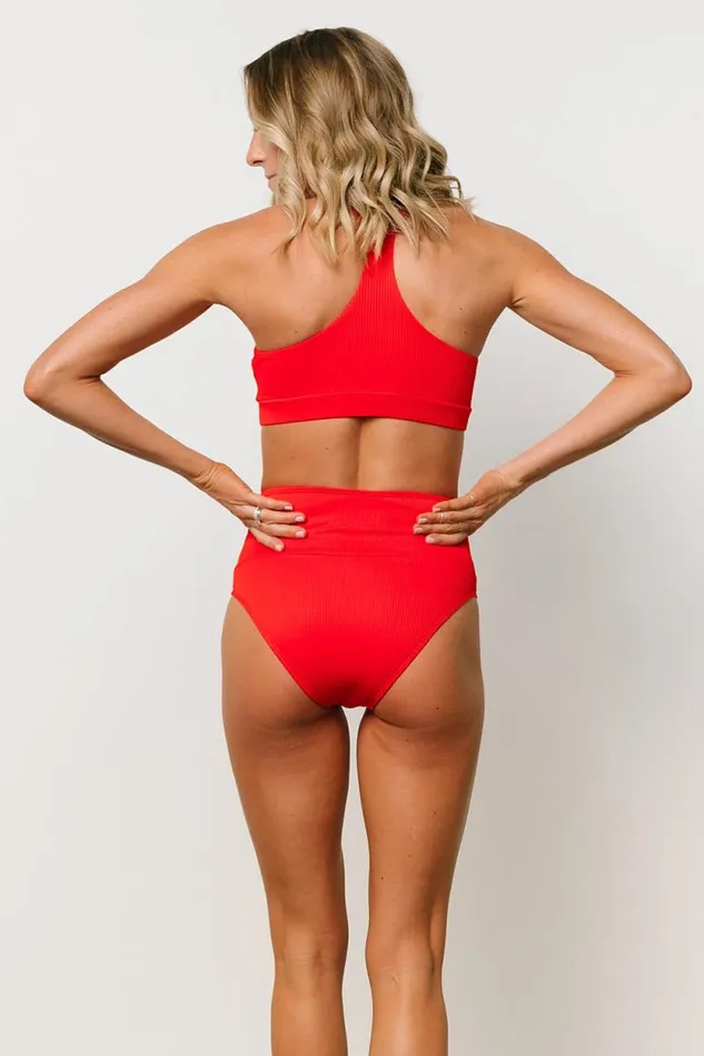 Women Del Mar Ribbed Bikini Top Red Baltic Born Bikini Women Del Mar Ribbed Bikini Top Red Baltic Born Bikini