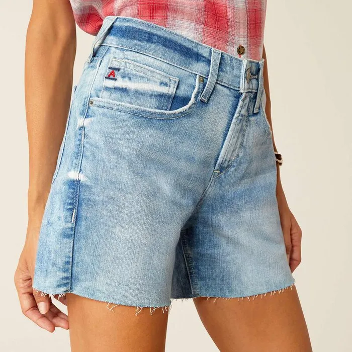 Women Denim Ariat Mid Rise Nia 5quot Short Idaho Women Denim Ariat Mid Rise Nia 5quot Short Idaho