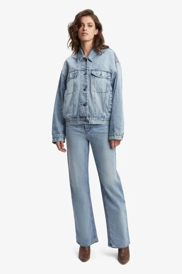 Women Denim Jackets Bardot Relaxed Denim Jacket In Vintage Vintage Women Denim Jackets Bardot Relaxed Denim Jacket In Vintage Vintage