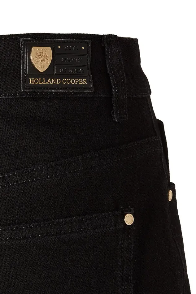 Women Denim Maxi Skirt Black Holland Cooper Skirts
