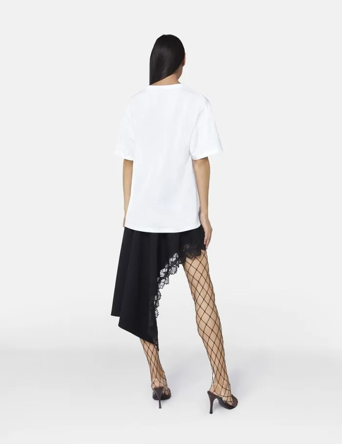 Women Diamant Logo TShirt Pure White Stella McCartney Sweatshirts And TShirts