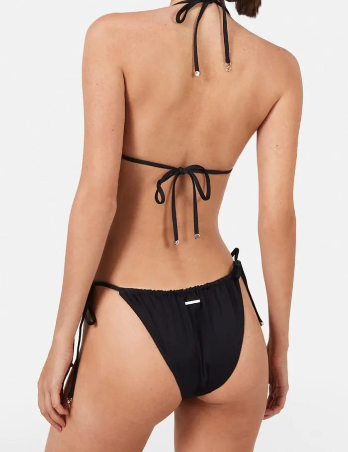 Women Diamant Star SideTie Bikini Briefs Black Stella McCartney Swimwear