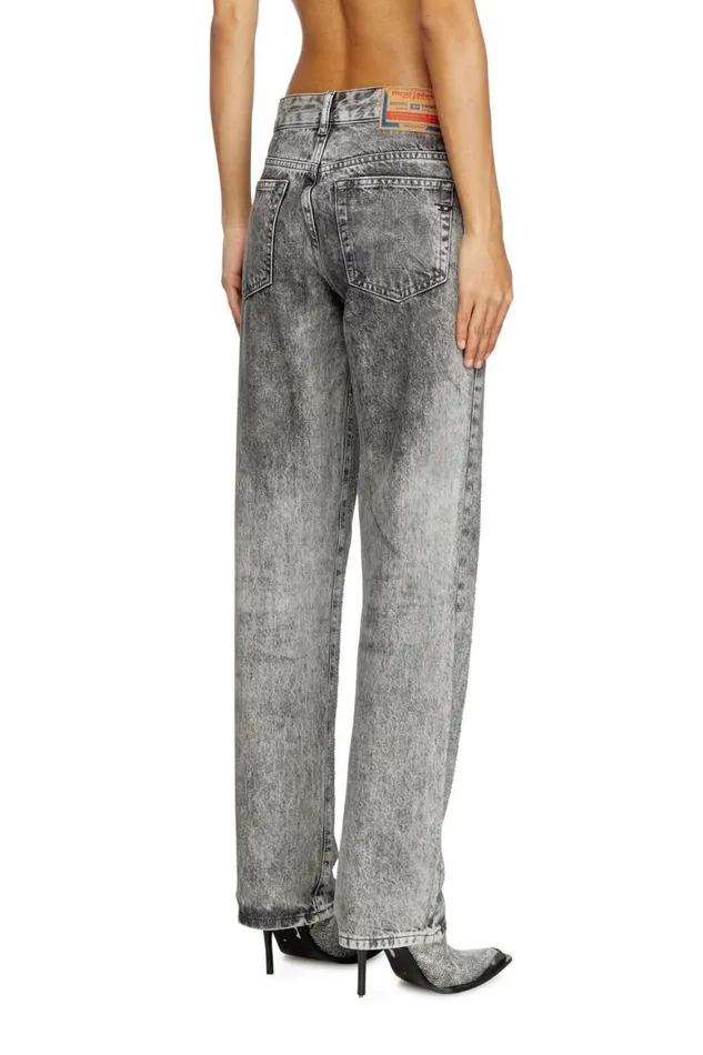 Women Diesel Jeans Regular Jeans 1989 DMine 0ABCS Light Grey Women Diesel Jeans Regular Jeans 1989 DMine 0ABCS Light Grey