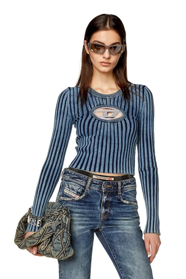 Women Diesel Knitwear MANCHOR Blue Women Diesel Knitwear MANCHOR Blue