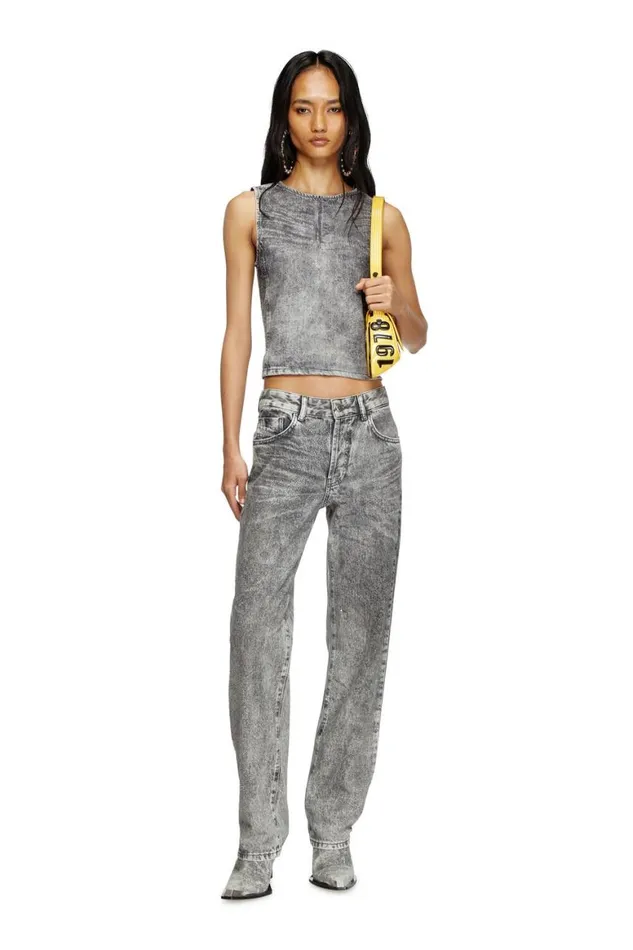 Women Diesel TShirts and Tops DEPINARS Dark Grey