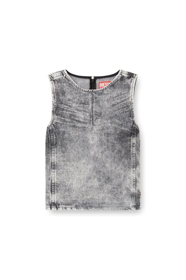 Women Diesel TShirts and Tops DEPINARS Dark Grey