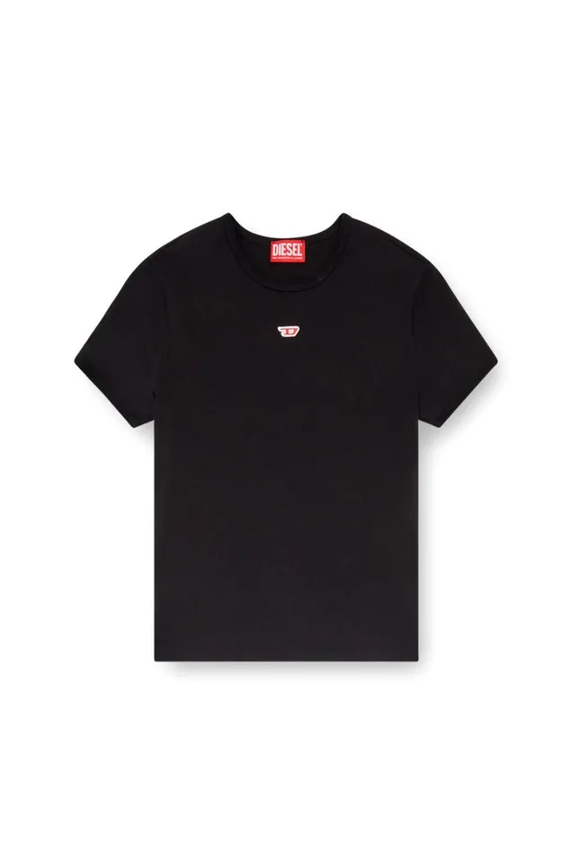 Women Diesel TShirts and Tops TUNCUTIELONGD Black