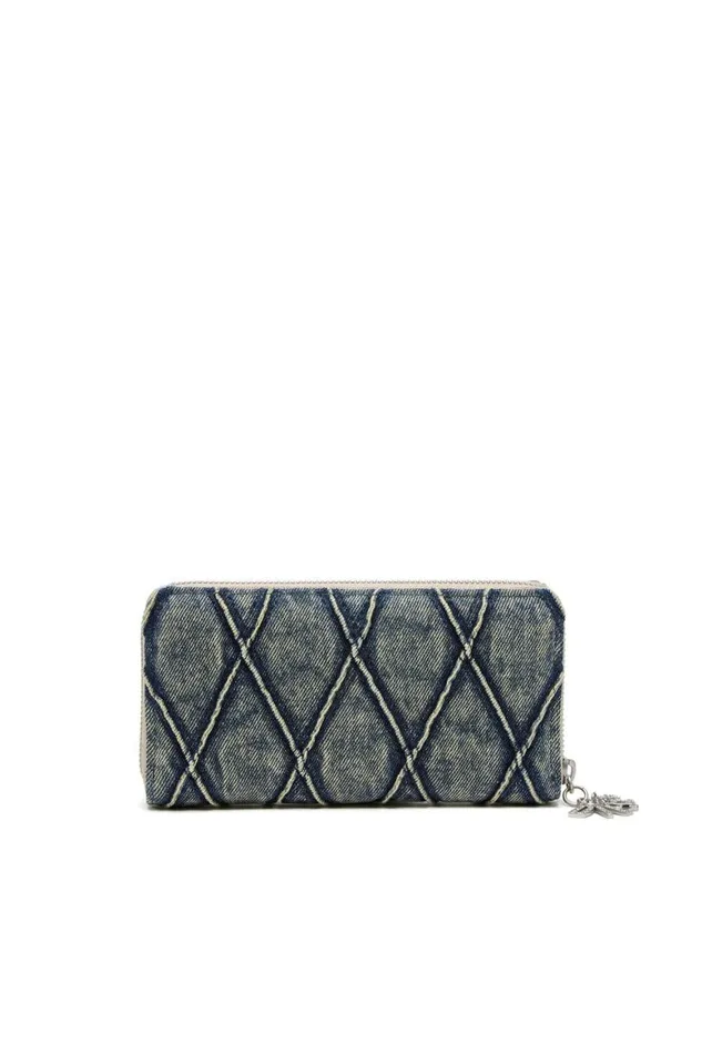 Women Diesel Wallets CHARMD CONTINENTAL ZIP L Dark Blue