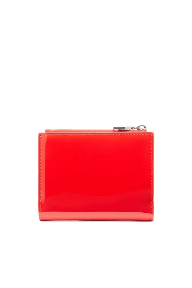 Women Diesel Wallets PLAY BIFOLD ZIP II Red