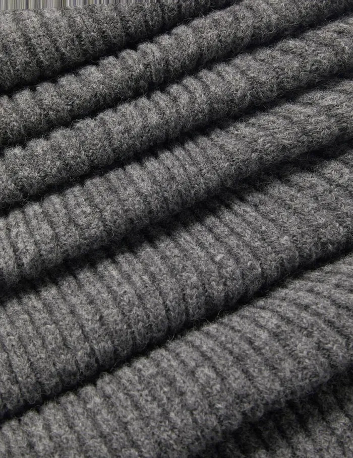 Women Distressed Chunky Scarf Charcoal Grey Stella McCartney Knitwear Women Distressed Chunky Scarf Charcoal Grey Stella McCartney Knitwear