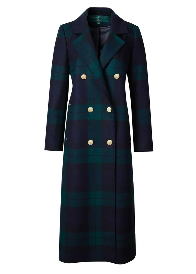 Women Double Breasted Coat Blackwatch Holland Cooper Tailoring Women Double Breasted Coat Blackwatch Holland Cooper Tailoring