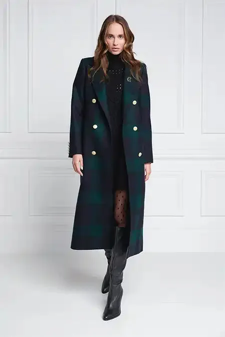 Women Double Breasted Coat Blackwatch Holland Cooper Tailoring Women Double Breasted Coat Blackwatch Holland Cooper Tailoring