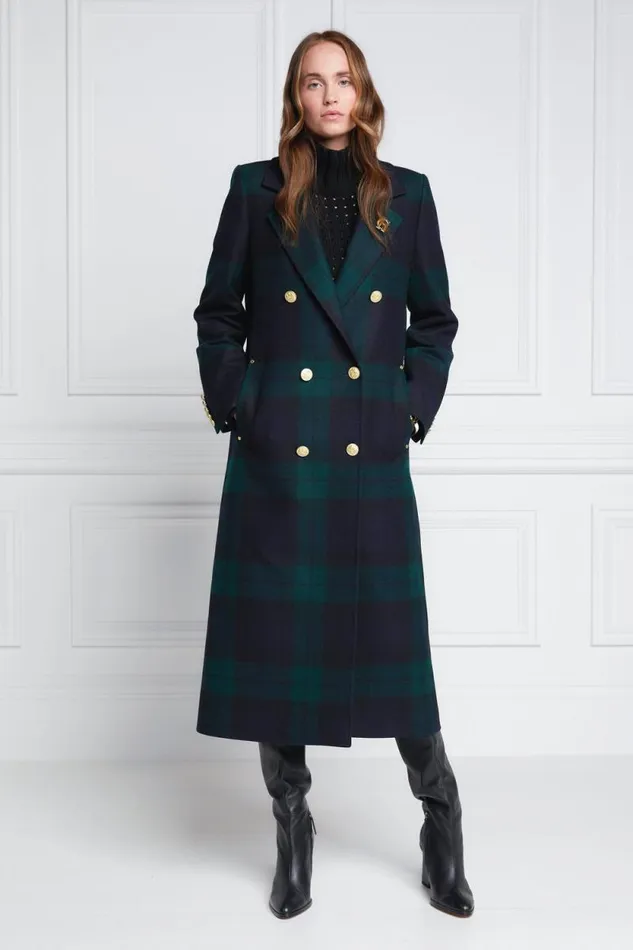 Women Double Breasted Coat Blackwatch Holland Cooper Tailoring Women Double Breasted Coat Blackwatch Holland Cooper Tailoring