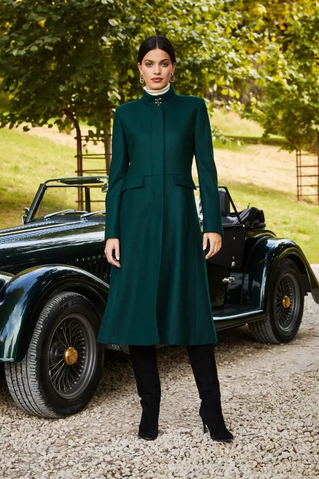 Women Dowdeswell Coat Emerald Holland Cooper Tailoring