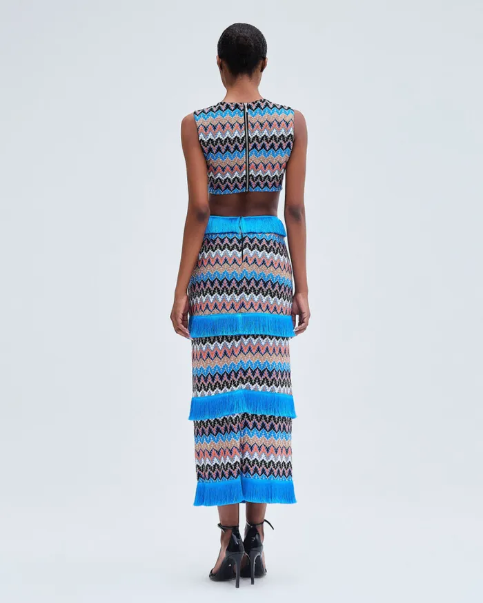 Women Dresses and Jumpsuits PatBO Crochet Cutout Midi Dress FINAL SALE Black Multi
